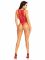 Боді-сітка Leg Avenue Net snap crotch tank bodysuit Red, One Size