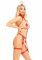 Костюм медсестри Leg Avenue 2PC Vegan Leather Nurse Harness Teddy and Headband Red S, шапочка