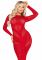 Сукня з довгим рукавом Leg Avenue Lace and Net Bodycon Gown One Size, Red