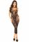 Сукня з відкритою спиною Leg Avenue Rhinestone Lace and Net Bodycon Dress One Size, Black