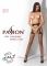 Сітчасті панчохи-стокінги Passion S011 One Size, Black, імітація гартерів, відкритий доступ