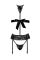 Комплект Kissable Bondage Kiss Set Black L/XL