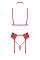 Комплект Kissable Bondage Kiss Set Red L/XL