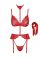 Комплект Kissable Bondage Kiss Set Red S/M