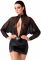 Сукня Noir Handmade F348 Powerwetlook and tulle dress - 4XL