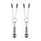 Затискачі для сосків Bedroom Fantasies: Nipple Clamps with Beaded Chain - Silver