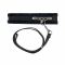 Нашийник із повідцем Punishment – Crystal Collar & Leash – Black, оздоблений кристалами, знімний повідець