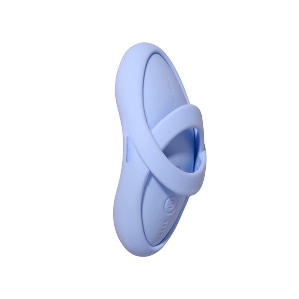 Смарт-вібратор для клітора Svakom Echo 2 Sky Blue, підігрів до 38 °C, знімна насадка на палець
