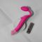 Безремінний страпон з вібрацією Strap-On-Me Vibrating Fuchsia M, діаметр 3,8 см, пульт ДК, регульований