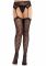Колготки-панчохи Leg Avenue Heart Garterbelt Stockings One Size Black
