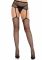 Колготки-панчохи Leg Avenue Backseam Net Stockings з поясом для панчіх, один розмір, чорні