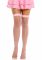 Панчохи-сітка зі швом ззаду Leg Avenue Bow back seam thigh highs One size Pink, атласний бант