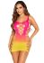 Сукня Leg Avenue Seamless Ombre Faux Lace Up Mini Dress One Size Sunset