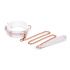Нашийник з повідцем Liebe Seele White & Pink Fairy Goat Leather Collar