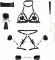 БДСМ-набір LOCKINK YEAHWOW Forced Nadu pose correction set
