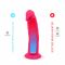 Фалоімітатор з вібрацією SilexD Henry Vibro Pink (MODEL 2 size 7in) + LRS, діаметр 4,4 см