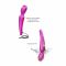 Стимулятор для клітора Love To Love Pleaser Iridescent Berry, ефект постукування, 5 режимів
