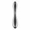 Металевий дилдо Satisfyer Pure Gravity 3, двосторонній, можна нагрівати й охолоджувати, дуже важкий