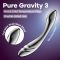 Металевий дилдо Satisfyer Pure Gravity 3, двосторонній, можна нагрівати й охолоджувати, дуже важкий
