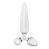 Тристоронній скляний дилдо Satisfyer Triple Crystal 1 Transparent