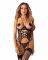 Корсет Obsessive Dominna cupless corset & crotchless thong S/M