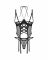 Корсет Obsessive Dominna cupless corset & crotchless thong L/XL