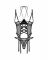 Корсет Obsessive Dominna cupless corset & crotchless thong 2XL/3X