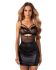 Сорочка Obsessive Dominna chemise & thong 2XL/3XL