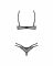 Комплект Obsessive Euridia 2-pcs crotchless set M/L