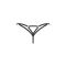 Трусики Obsessive Euridia thong M/L