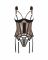 Корсет Obsessive Soranna cupless corset & crotchless thong 2XL/3XL