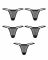 Набір трусиків Obsessive Violami 5-pack thong L/XL