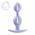 Анальні кульки Fun Factory B BALLS DUO Purple, ефект вібрації, діаметр 3,2 та 3,6 см
