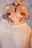 Пестис-сердечка з пензликами та чокером JSY Nipple Sticker AC8015 Red