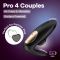 Вакуумний вібратор для пар Satisfyer Pro 4 Couples Battery Series, підходить для сексу у парі