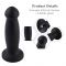 Силіконовий фалоімітатор для секс-машин Hismith 7.2" Black Silicone Anal Dildo, система KlicLok