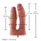 Подвійний фалоімітатор для секс-машин Hismith Silicone Double Penetrator Dildo, система KlicLok