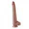 Фалоімітатор 11.8″ з вібрацією для секс-машин Hismith Silicone Dildo with Vibe, KlicLok, пульт ДК