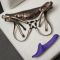 Вібронасадка для страпону з вакуумною стимуляцією Strap-On-Me Multi Orgasm Dildo L Purple