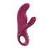 Вібратор-кролик Fun Factory MISS BI Wine Red, 2 незалежні мотори, діаметр 4,2 см