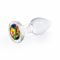 Скляна анальна пробка NS Novelties Crystal - Desires - Rainbow Gem - Small