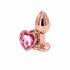 Анальна пробка NS Novelties Rear Assets - Rose Gold Heart - Small - Pink