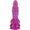 Фентезійний фалоімітатор Doc Johnson Crystal Jellies - Invader Dong 8.5 Inch - Purple