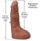 Фалоімітатор, що кінчає Doc Johnson The Realistic Cock ULTRASKYN - Squirting 9,5 Inch Caramel