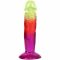 Фалоімітатор Doc Johnson Crystal Jellies - 6.5 Inch Classic Dong - Rainbow