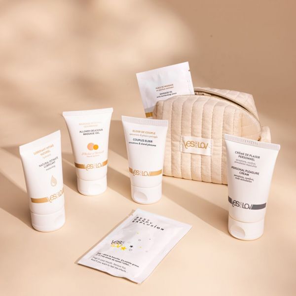 Подарунковий набір YESforLOV MY DELIGHT KIT, вагінальні кульки, змазка, сироватка, серветки