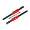 Поножі Liebe Seele Flower Rhythm - Black and Red Leather Flowers Hand Cuffs