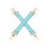 Хрестовина Liebe Seele Blue Lamb leather Hogtie with Velvet Lining