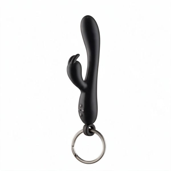 Брелок вібратор-кролик Diverty Sex Black