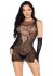 Мінісукня Leg Avenue Mini Dress and Matching Gloves One Size Black
